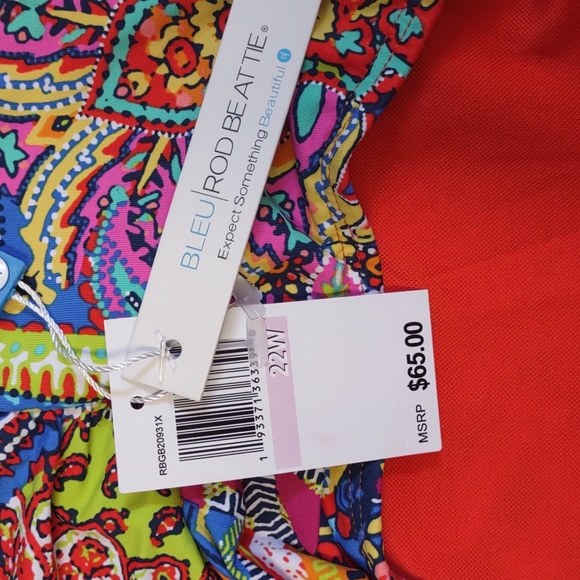 Bleu Rod Beattie Groovy Baby Printed Ruched Tummy-Control Bikini Bottoms - Picture 8 of 8